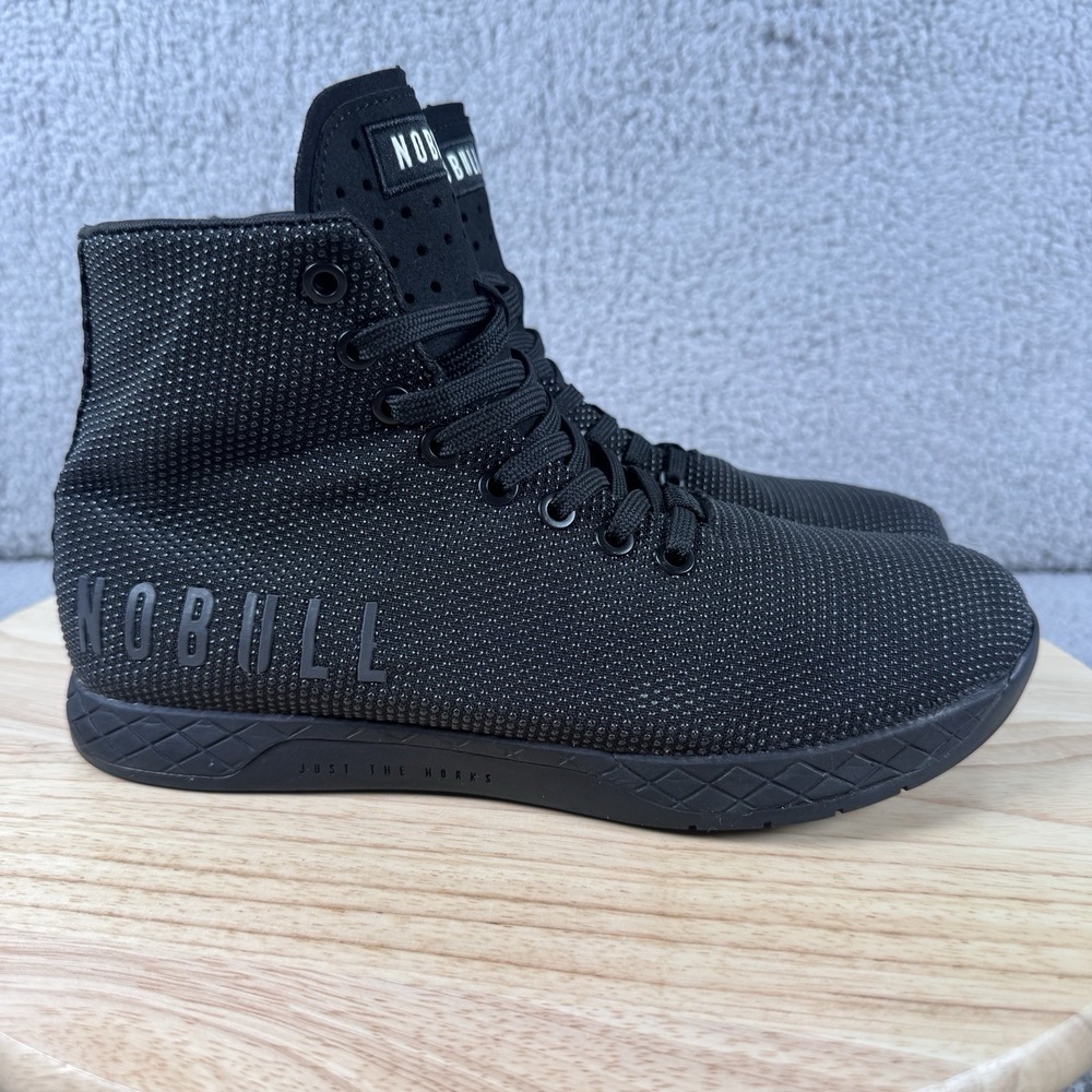 Nobull High Top Trainer Womens Size 8.5 Triple Black Crossfit Superfabric Shoes